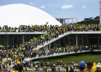 Brasília (DF), 08.01.2023 - Manifestantes golpistas invadem o Congresso Nacional, STF e Palácio do Planalto. Foto: Marcelo Camargo/Agência Brasil