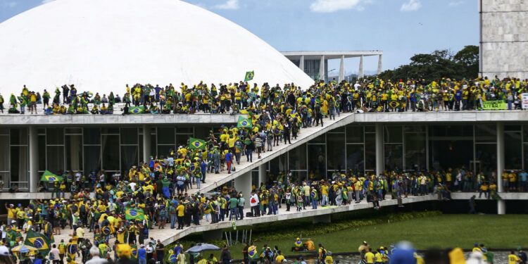 Brasília (DF), 08.01.2023 - Manifestantes golpistas invadem o Congresso Nacional, STF e Palácio do Planalto. Foto: Marcelo Camargo/Agência Brasil