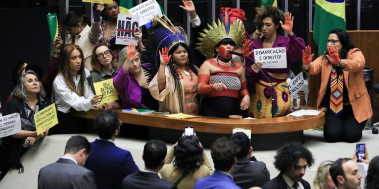 Brasília (DF) 30/05/2023 Votação do Marco temporal na câmara dos Deputados. Foto Lula Marques/ Agência Brasil.